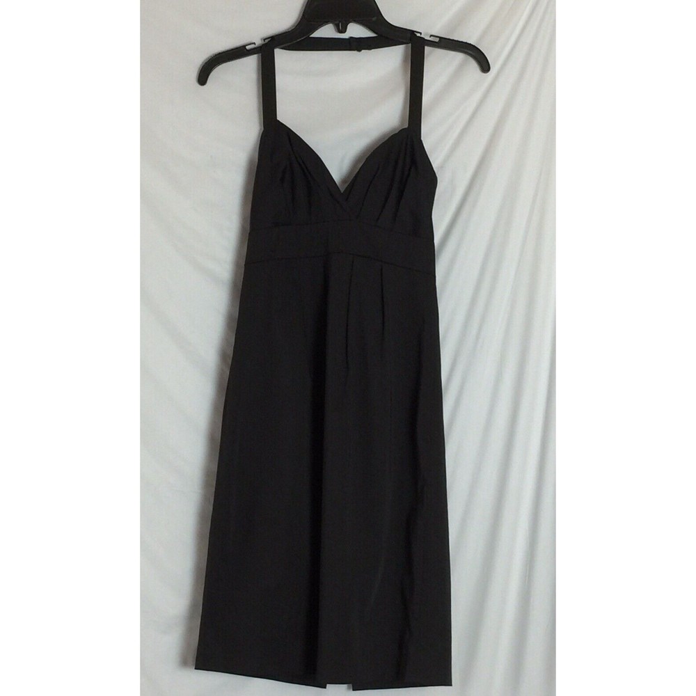 Smart Set Halter Dress Sweet Heart Neck Black Pencil Stretch  Zip Sz 1 Preowned